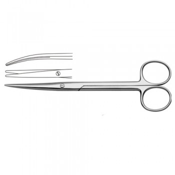 Lexer-Fino Delicate Dissecting Scissor Curved - Slender Pettern Stainless Steel, 16.5 cm - 6 1/2"